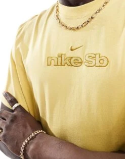 Nike SB Boxy Graphic T-shirt In Yellow For Unisex -Nike Sales Store 205606285 4
