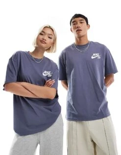 Nike SB Chest Logo T-shirt In Purple For Unisex -Nike Sales Store 205606293 3