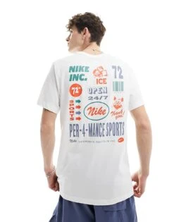 Nike Training Dri-Fit Graphic T-shirt In White For Men -Nike Sales Store 205607565 1 white 1