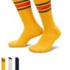 Nike Training Retro Log Everyday Plus 3 Pack Logo Socks In Yellow, White And Navy For Men Multi -Nike Sales Store 205607710 1 multi