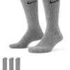 Nike Training Everyday Cushioned 3 Pack Crew Socks In Grey For Men -Nike Sales Store 205607887 1 grey