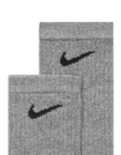 Nike Training Everyday Cushioned 3 Pack Crew Socks In Grey For Men -Nike Sales Store 205607887 3
