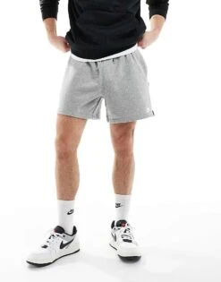 Nike Club French Terry Shorts In Grey For Men -Nike Sales Store 205608094 1 grey 1