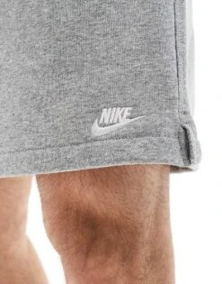 Nike Club French Terry Shorts In Grey For Men -Nike Sales Store 205608094 3