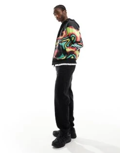 Nike Track Jacket With Swirl Print In Multi For Men -Nike Sales Store 205608117 2