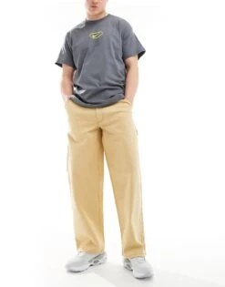 Nike Life Carpenter Trousers In Beige For Men -Nike Sales Store 205608134 1 beige 1