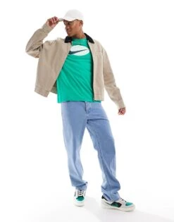 Nike Swoosh Graphic T-shirt In Green For Men Mid Green -Nike Sales Store 205608141 3