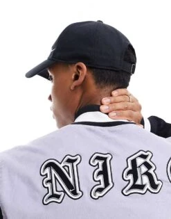 Nike Club Swoosh Cap In Black For Men -Nike Sales Store 205608143 3