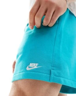 Nike Club Fleece Shorts In Light Blue For Men Light Green -Nike Sales Store 205608160 3