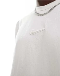 Nike Premium Essentials Oversized T-shirt In Off White For Unisex -Nike Sales Store 205608221 3