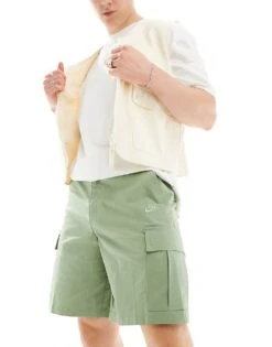 Nike Club Woven Cargo Shorts In Green For Men Mid Green -Nike Sales Store 205608308 1 midgreen 1