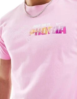Nike Airphoria Backprint T-shirt In Pink For Men -Nike Sales Store 205608355 3