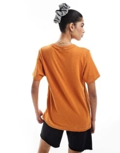 Nike Life Knitted T-shirt In Orange For Unisex -Nike Sales Store 205608385 2