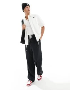 Nike Club Woven Short Sleeve Shirt In Off White For Men -Nike Sales Store 205608387 3