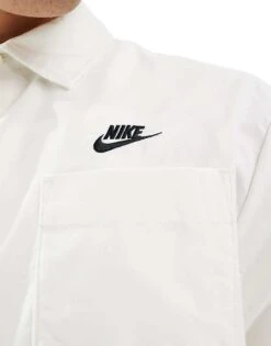 Nike Club Woven Short Sleeve Shirt In Off White For Men -Nike Sales Store 205608387 4
