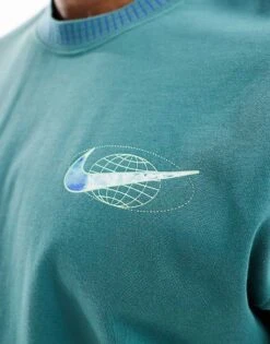 Nike Swoosh Chest Logo T-shirt In Dark Green For Men -Nike Sales Store 205608439 4