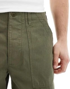 Nike Life Fatigue Trousers In Olive For Men Mid Green -Nike Sales Store 205608452 5