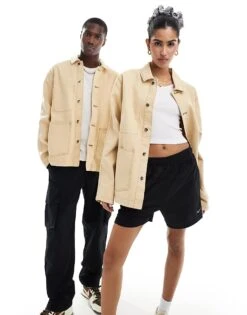 Nike Life Chore Jacket In Tan For Unisex Beige -Nike Sales Store 205608615 1 beige 1