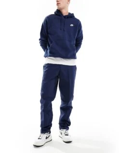 Nike Club Woven Trousers In Navy For Men