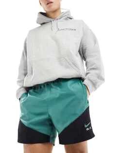 Nike Swoosh Air Woven Shorts In Dark Green For Men -Nike Sales Store 205608677 1 darkgreen 1