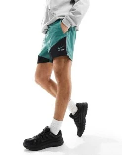 Nike Swoosh Air Woven Shorts In Dark Green For Men -Nike Sales Store 205608677 2