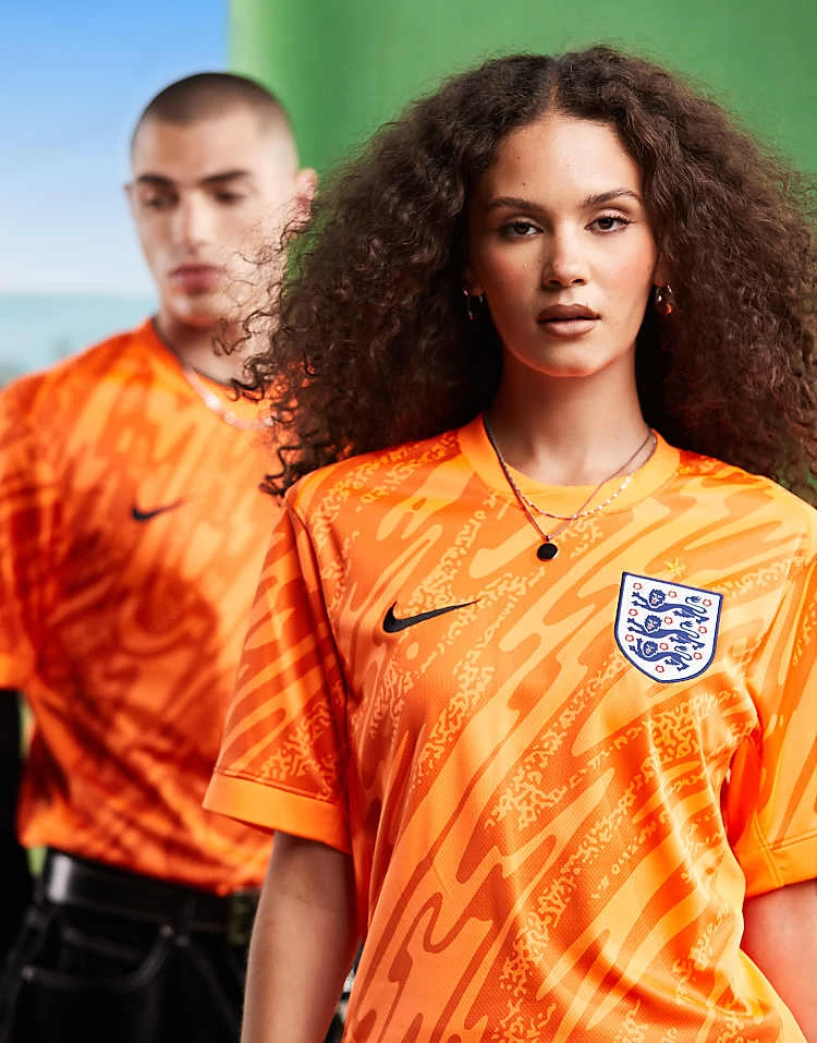Nike Football Euro 2024 England Stadium Goalkeeper Home Jersey In Orange For Unisex 7 Nike Football Euro 2024 England Stadium Goalkeeper Home Jersey In Orange For Unisex - Image 5