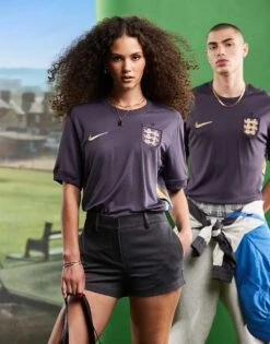 Nike Football Euro 2024 England Stadium Away Jersey In Dark Blue For Unisex Mid Blue