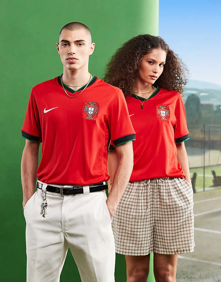 Nike Football Euro 2024 Portugal Stadium Home Jersey In Red For Unisex 3 Nike Football Euro 2024 Portugal Stadium Home Jersey In Red For Unisex