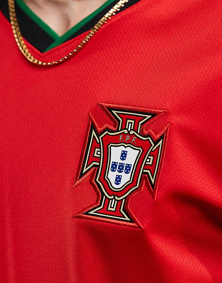 Nike Football Euro 2024 Portugal Stadium Home Jersey In Red For Unisex 5 Nike Football Euro 2024 Portugal Stadium Home Jersey In Red For Unisex - Image 3
