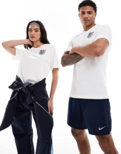 Nike Football Euro 2024 England Unisex Crest T-shirt In White For Unisex -Nike Sales Store 205614406 1 white 1