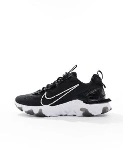Nike React Vision Trainers In Black And White For Unisex -Nike Sales Store 205615001 2