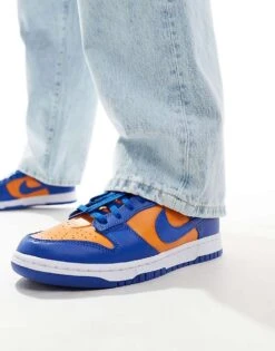 Nike Dunk Low Retro Trainers In Blue And Orange For Men Mid Blue -Nike Sales Store 205615229 1 midblue 1
