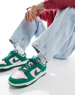 Nike Dunk Low Retro Trainers In Green And Pink For Unisex Mid Green 13 Nike Dunk Low Retro Trainers In Green And Pink For Unisex Mid Green -Nike Sales Store 205615311 1 midgreen 1