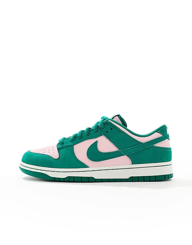 Nike Dunk Low Retro Trainers In Green And Pink For Unisex Mid Green 4 Nike Dunk Low Retro Trainers In Green And Pink For Unisex Mid Green - Image 2