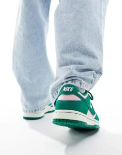 Nike Dunk Low Retro Trainers In Green And Pink For Unisex Mid Green 11 Nike Dunk Low Retro Trainers In Green And Pink For Unisex Mid Green -Nike Sales Store 205615311 4