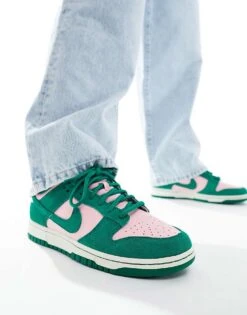 Nike Dunk Low Retro Trainers In Green And Pink For Unisex Mid Green 12 Nike Dunk Low Retro Trainers In Green And Pink For Unisex Mid Green -Nike Sales Store 205615311 5