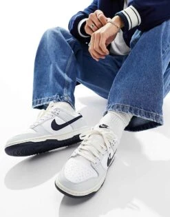 Nike Dunk Low NN Trainers In White, Grey And Black For Unisex -Nike Sales Store 205615383 5