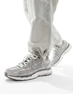 Nike P-6000 PRM Trainers In Silver And White For Men -Nike Sales Store 205615432 1 silver 1