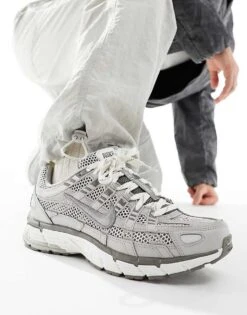 Nike P-6000 PRM Trainers In Silver And White For Men -Nike Sales Store 205615432 5