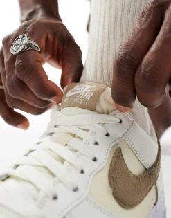 Nike Air Force 1 '07 Men's Trainers In Ivory And Grey For Unisex Cream 11 Nike Air Force 1 '07 Men's Trainers In Ivory And Grey For Unisex Cream -Nike Sales Store 205615505 4