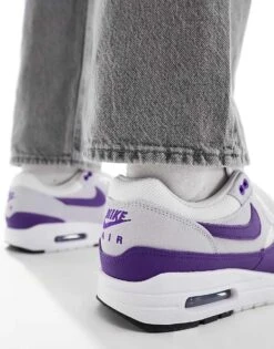 Nike Air Max 1 SE Trainers In White And Purple For Men -Nike Sales Store 205615670 5