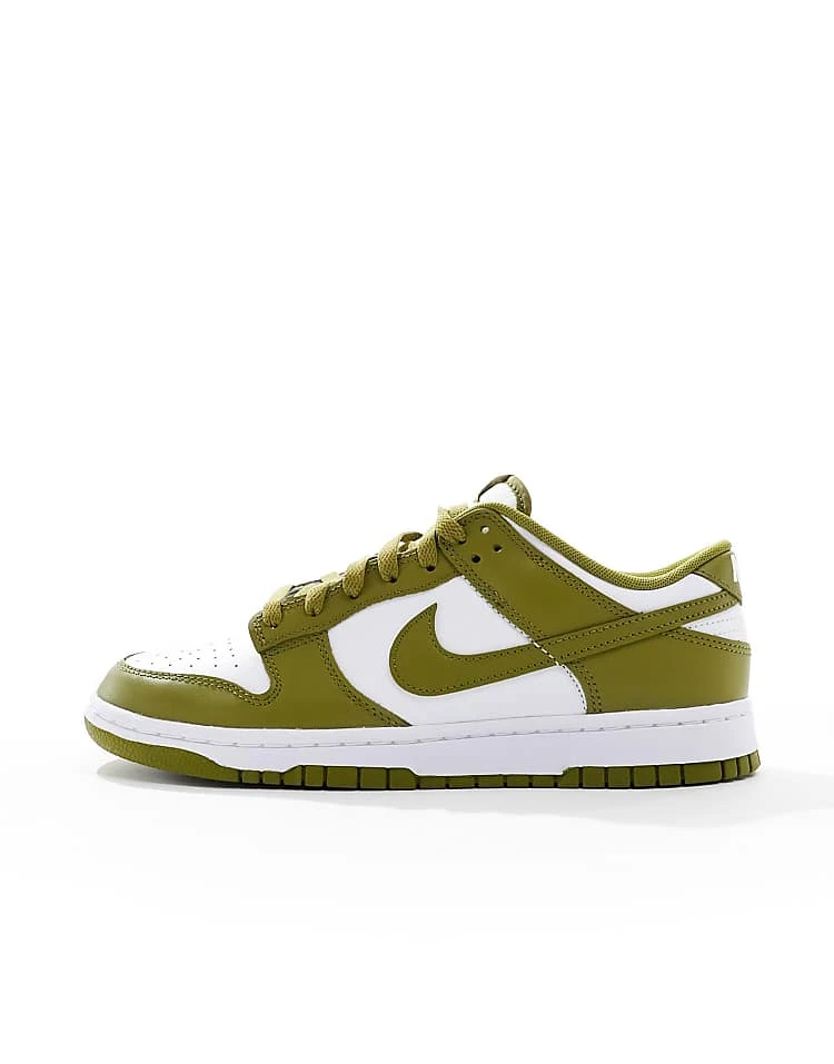 Nike Dunk Low Retro Trainers In White And Khaki For Unisex 4 Nike Dunk Low Retro Trainers In White And Khaki For Unisex - Image 2