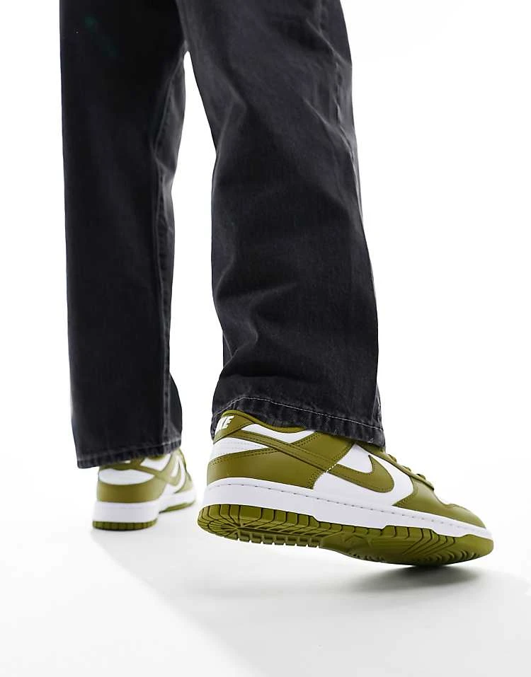 Nike Dunk Low Retro Trainers In White And Khaki For Unisex 5 Nike Dunk Low Retro Trainers In White And Khaki For Unisex - Image 3