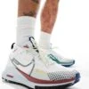 Nike Running ReactX Pegasus Trail 4 GORE-TEX Trainers In White And Red For Men -Nike Sales Store 205616833 1 white