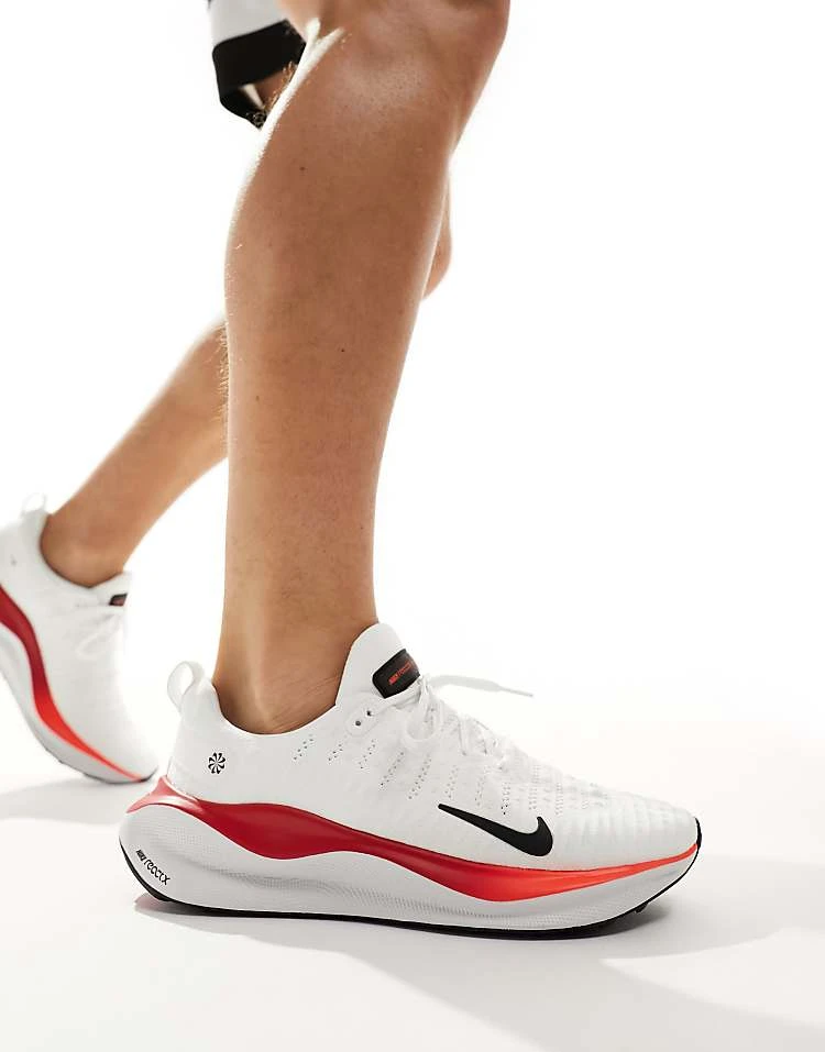 Nike Running Reactx Infinity Run Trainers In White And Red For Men 8 Nike Running Reactx Infinity Run Trainers In White And Red For Men - Image 6