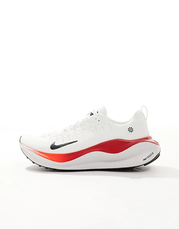 Nike Running Reactx Infinity Run Trainers In White And Red For Men 4 Nike Running Reactx Infinity Run Trainers In White And Red For Men - Image 2