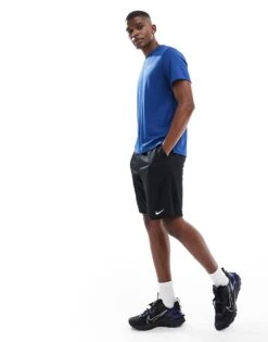 Nike Running Miler Dri-FIT T-shirt In Royal Blue For Men Mid Blue -Nike Sales Store 205616943 2