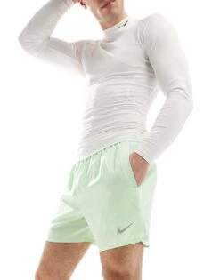 Nike Running Challenger Dri-FIT 5 Inch Shorts In Green For Men Mid Green -Nike Sales Store 205616985 1 midgreen 1