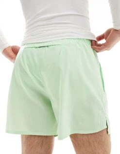 Nike Running Challenger Dri-FIT 5 Inch Shorts In Green For Men Mid Green -Nike Sales Store 205616985 2