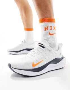 Nike Running Reactx Infinity Run Trainers In Grey And Orange For Men -Nike Sales Store 205616992 1 grey 1